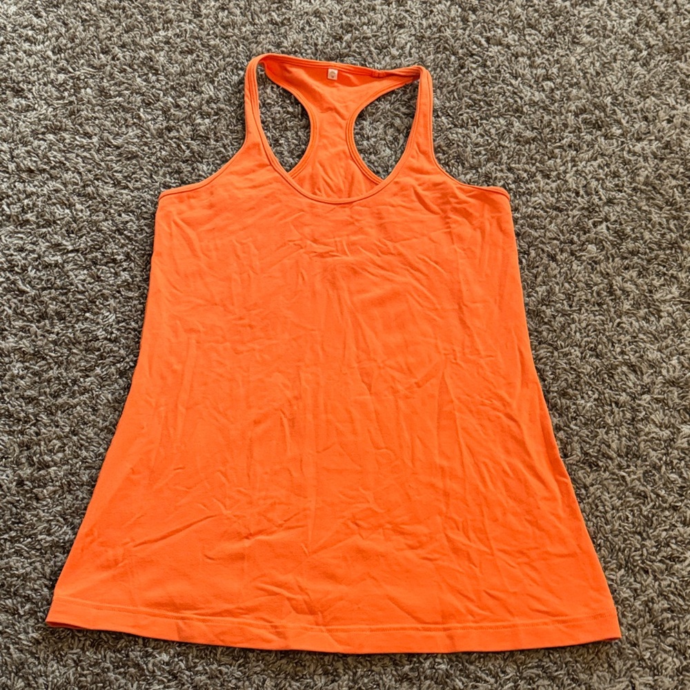 lululemon athletica Vibrant Orange Tank Top